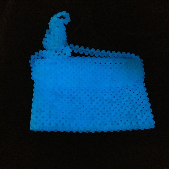 Glow in the dark beaded bag ! - Picture 2 of 10